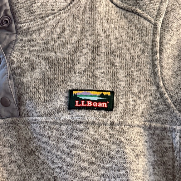 LL Bean quarter zip pullover fleece, misses size Large - Picture 3 of 7